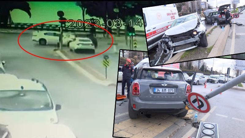 Kartal da 2 otomobilin çarpıştığı kaza kamerada Video Haberleri