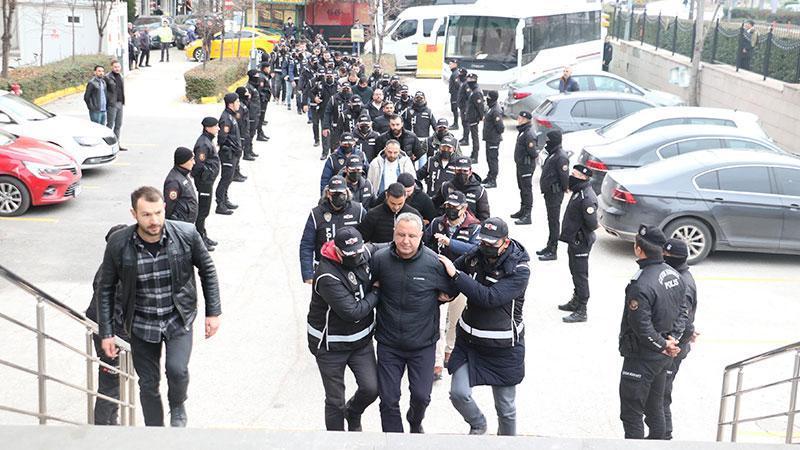 Kafes 18 operasyonunda şüpheliler adliyede Güncel Gündem Haberleri