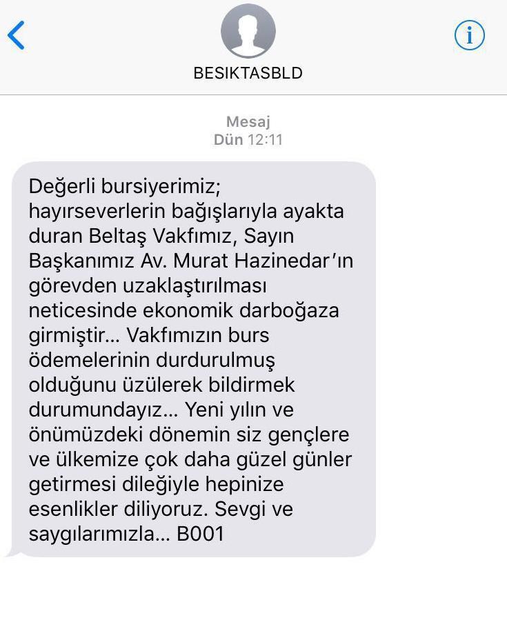 Hazinedar görevden uzaklaştırıldı, 1300 öğrenciye verilen burs durduruldu