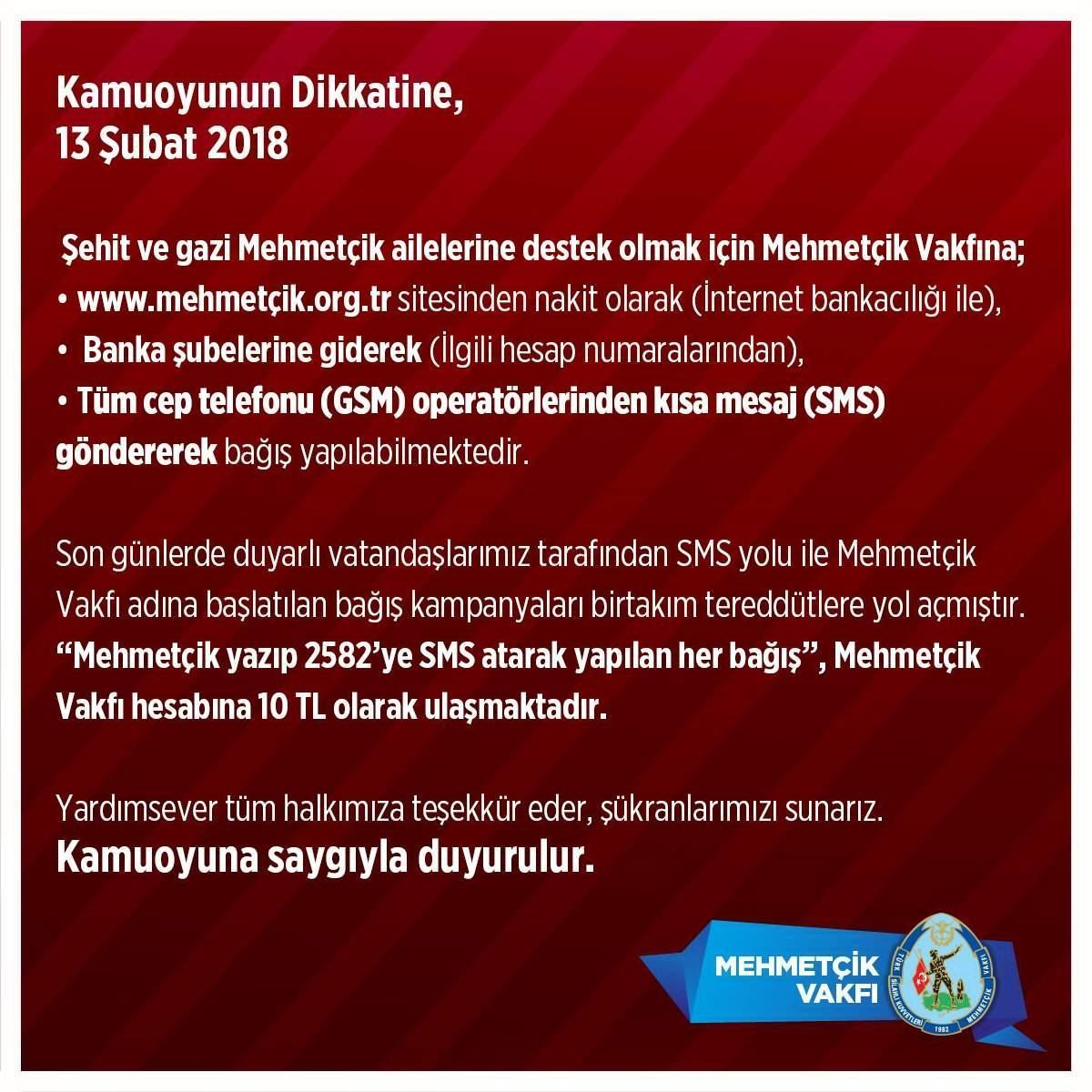 Mehmetçik Vakfına bağış yağdı, internet sitesi kitlendi