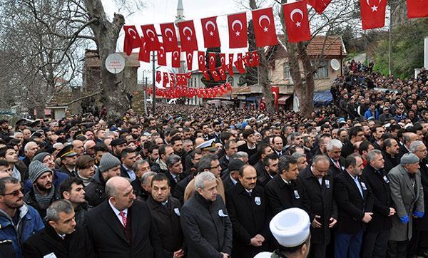 Afrin şehitlerimize veda