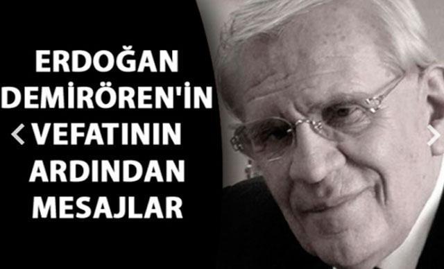 Erdoğan Demirören vefat etti