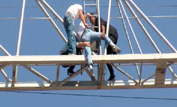 Beyoğlunda korku dolu anlar