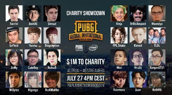 PUBG: Dünyanın en iyileri 1 milyon dolar bağışlamak için yarışacak