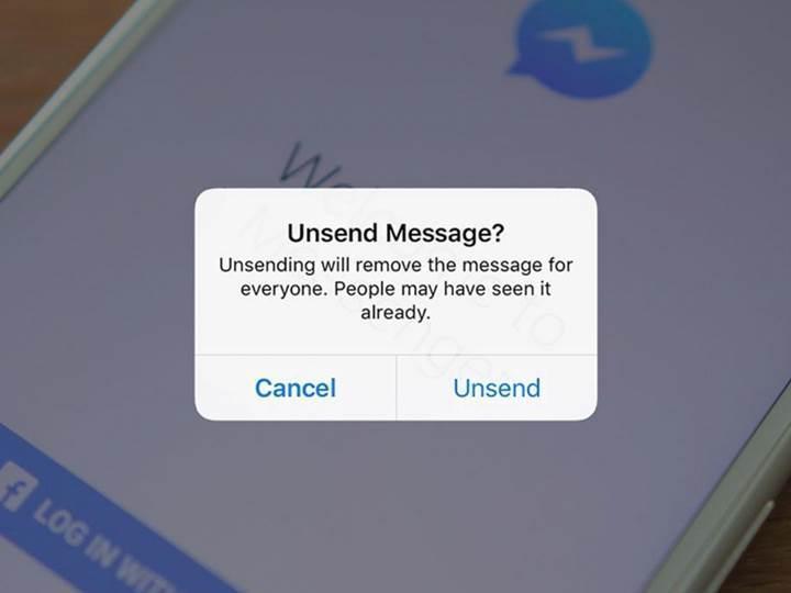 Facebook Messengerda gönderilen mesajları geri alma dönemi