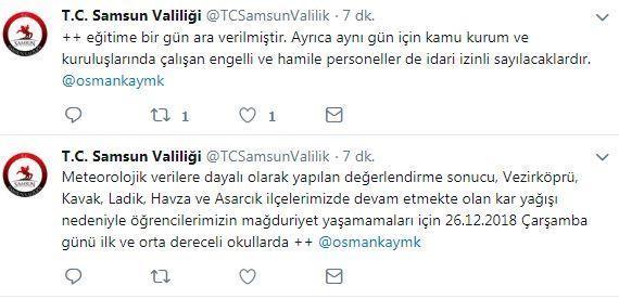 Türkiye kara teslim Birçok ilde okullar tatil edildi