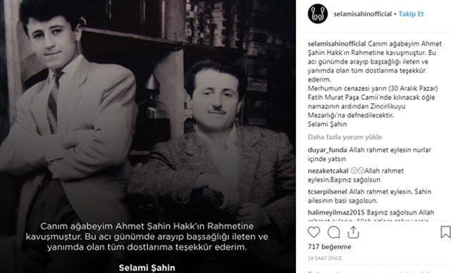 Selami Şahinin acı kaybı