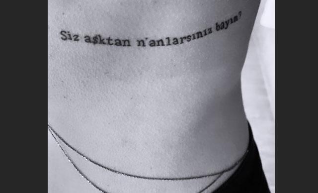 Sıladan dikkat çeken yeni dövme