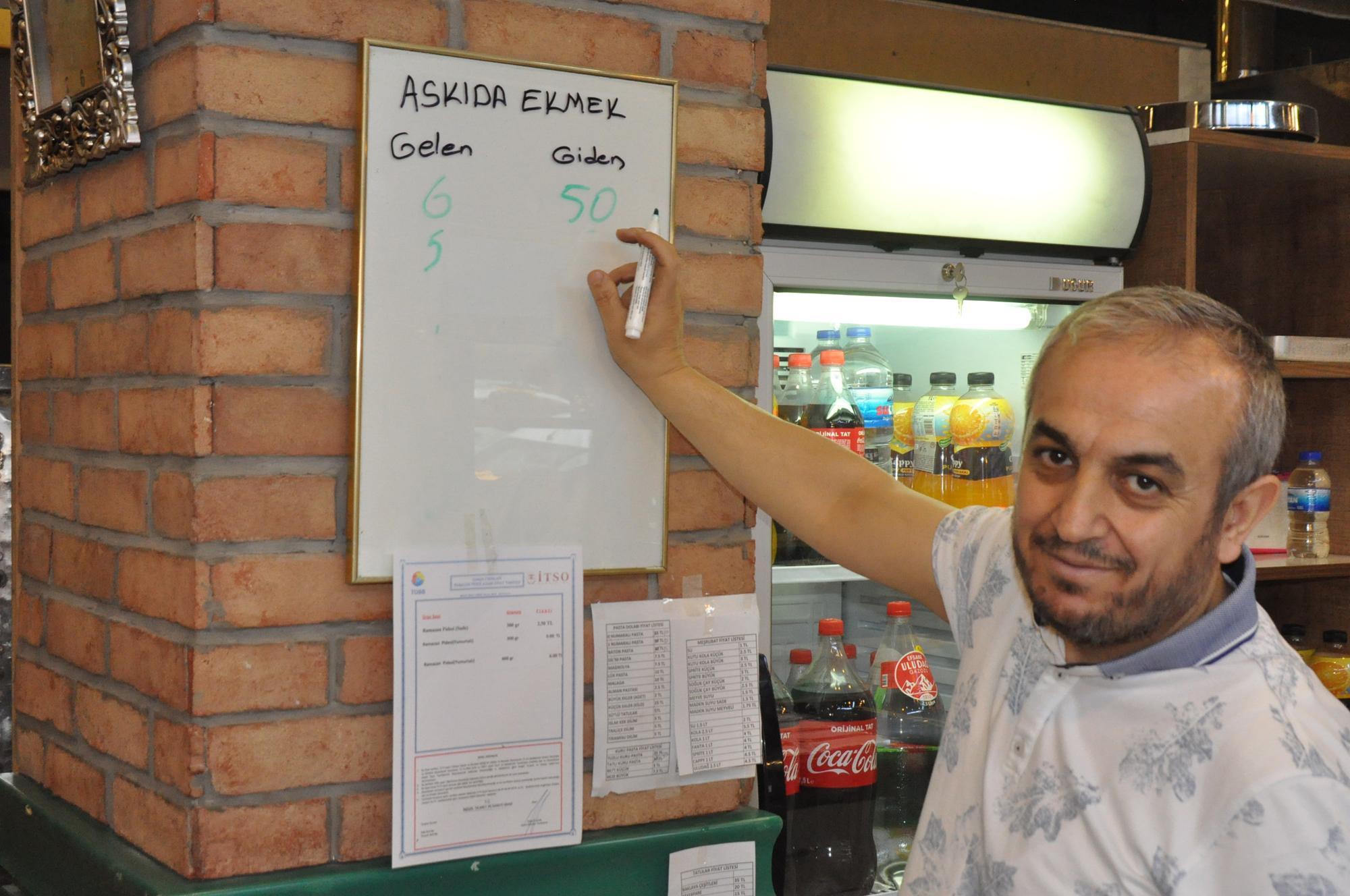 11 yıldır askıda ekmek uygulamasını sürdürüyor