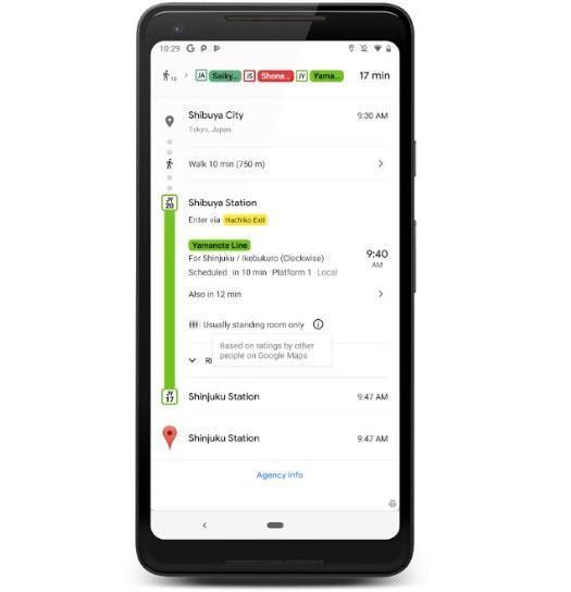 Google Haritalar için toplu taşıma güncellemesi geldi