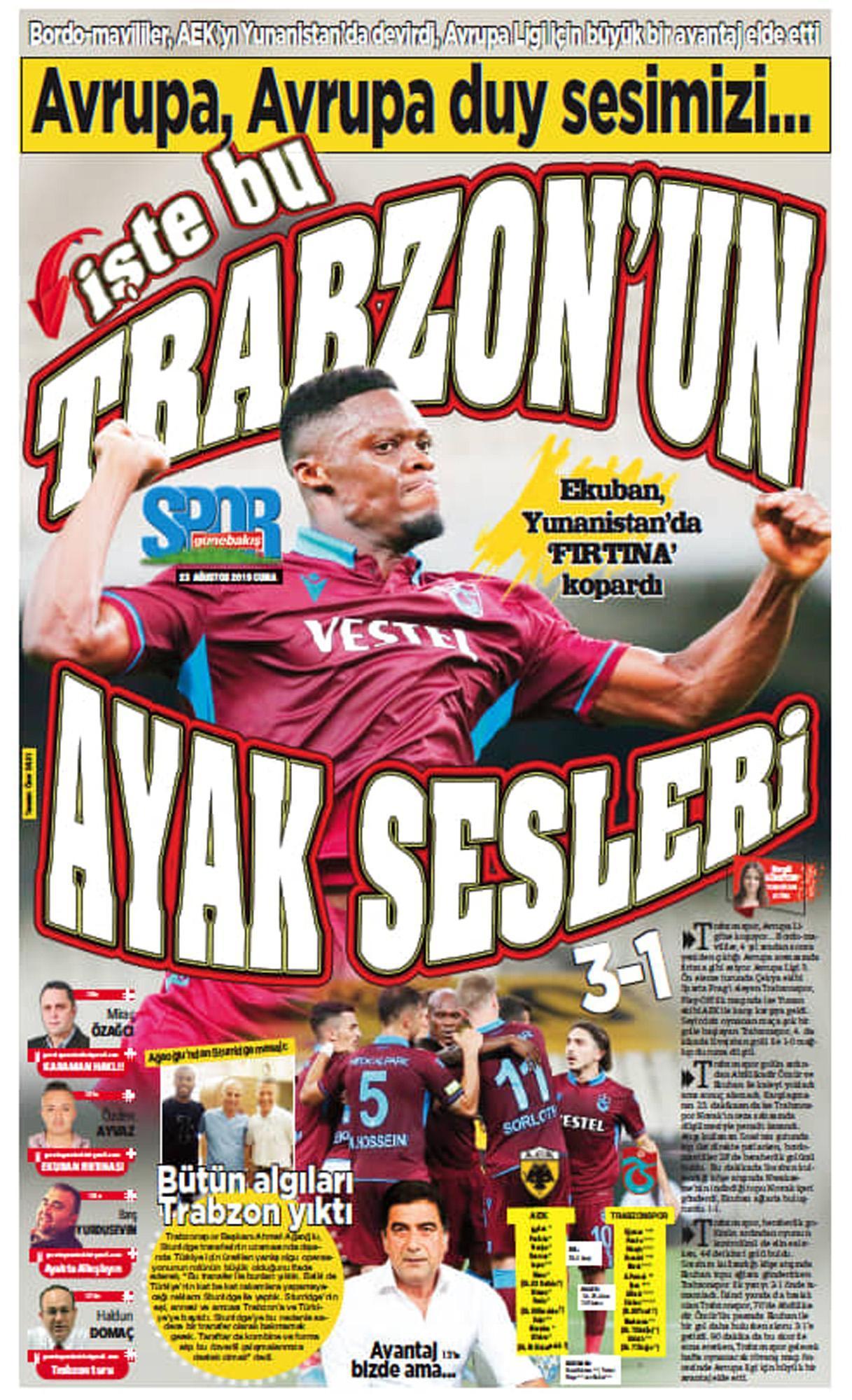 Trabzon yerel basını: AEK Sümela’ya ziyarete gelecek