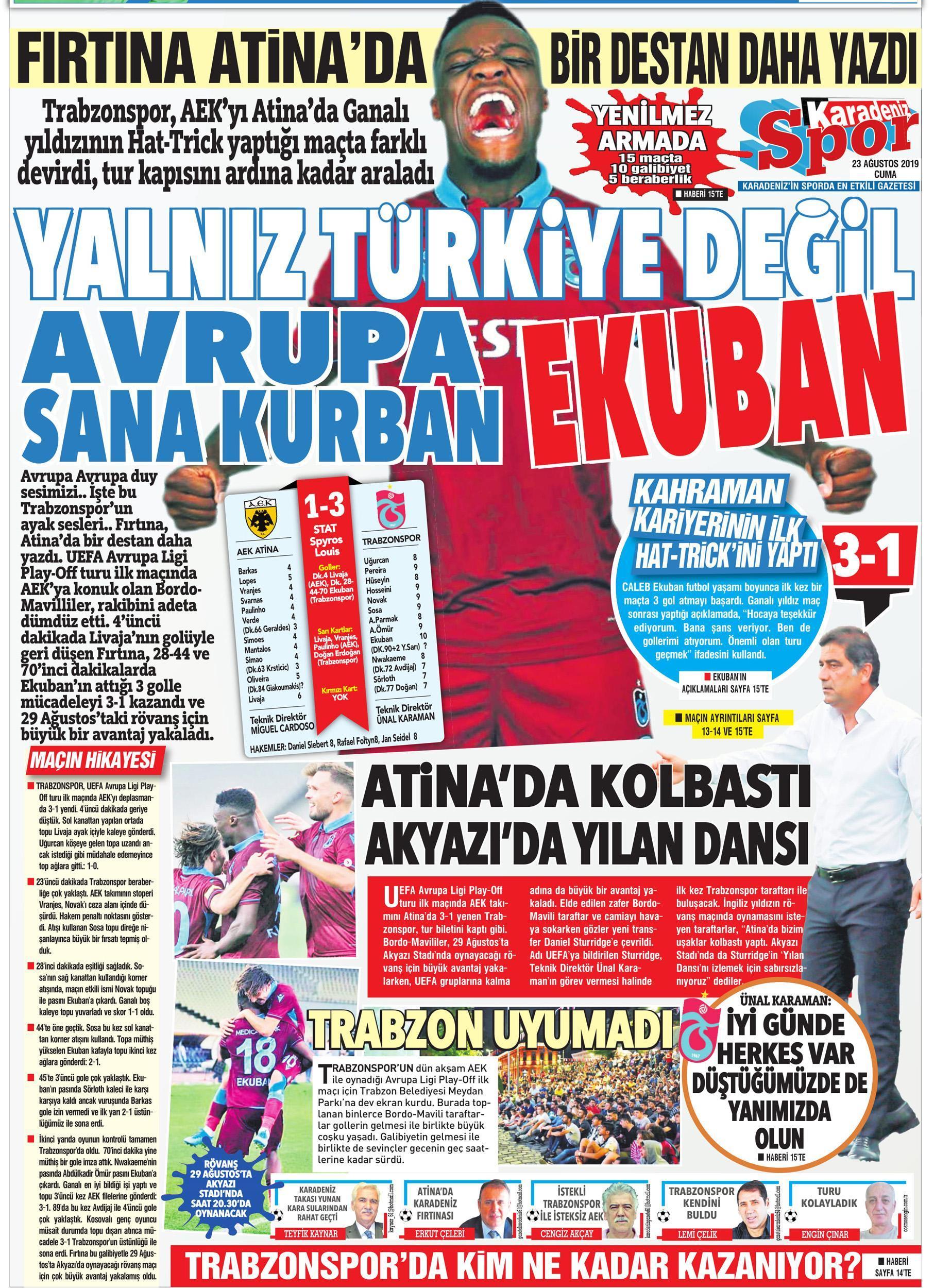 Trabzon yerel basını: AEK Sümela’ya ziyarete gelecek