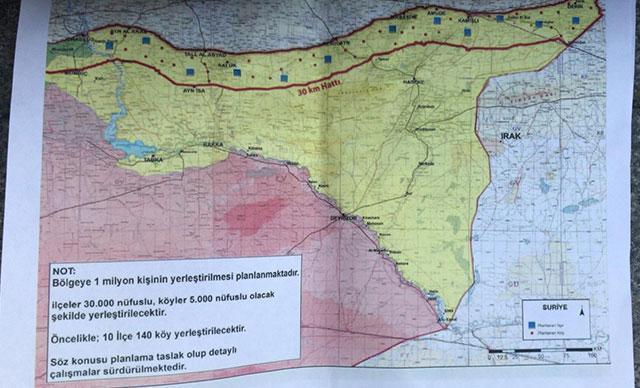 Cumhurbaşkanı Erdoğan duyurdu İşte güvenli bölgede kurulacak 12 gözlem noktasının haritası