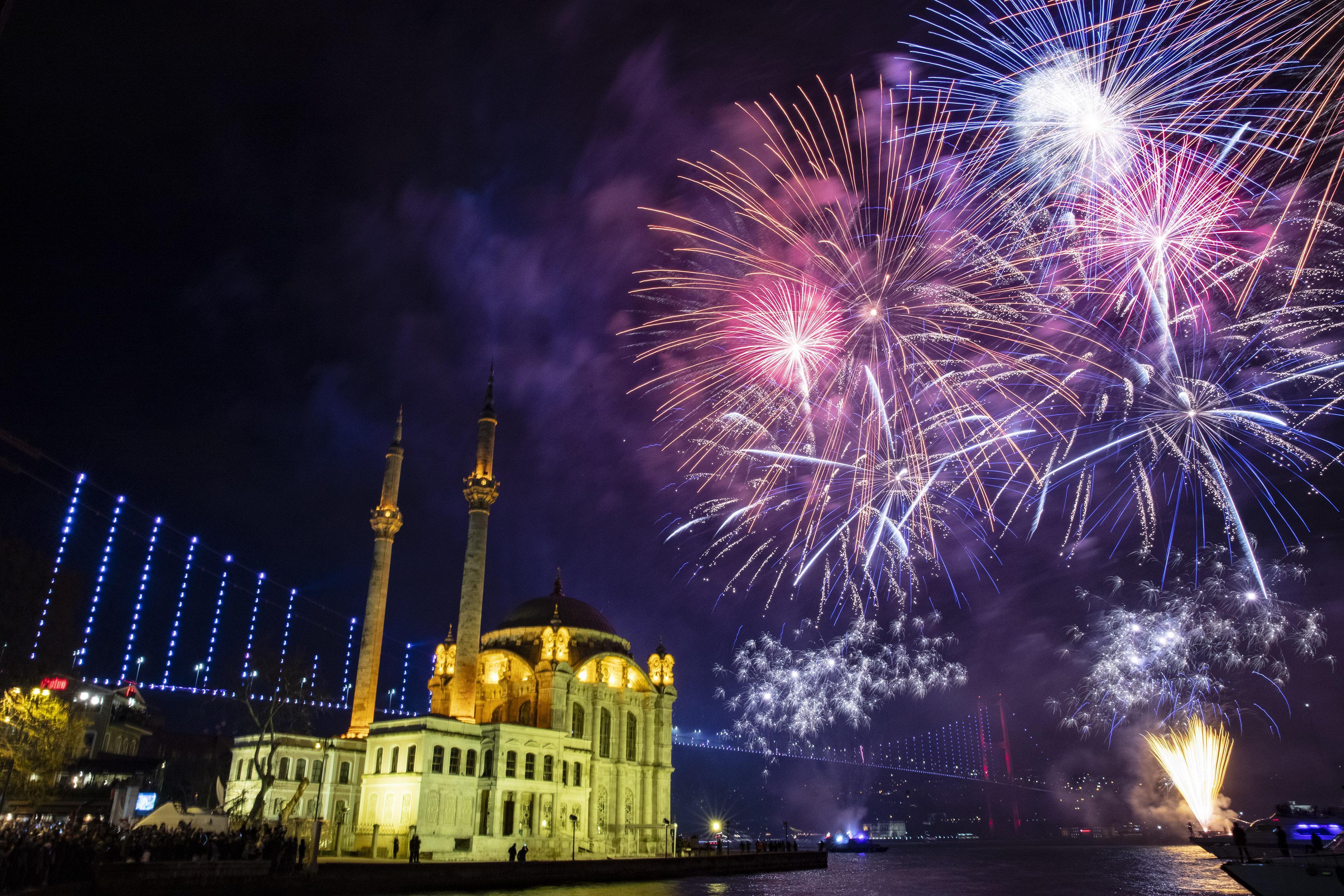 İstanbul yeni yıla böyle girdi