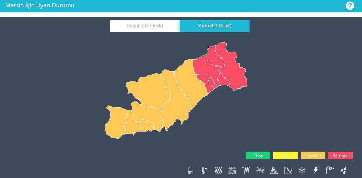 Meteorolojiden kırmızı uyarı: Çarşamba gününe kadar sürecek