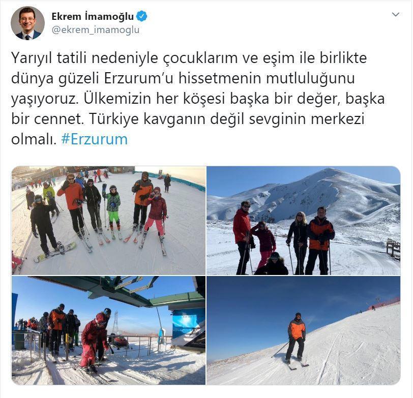 Hasarlı binalarda oturanlardan İmamoğluna kayak tepkisi