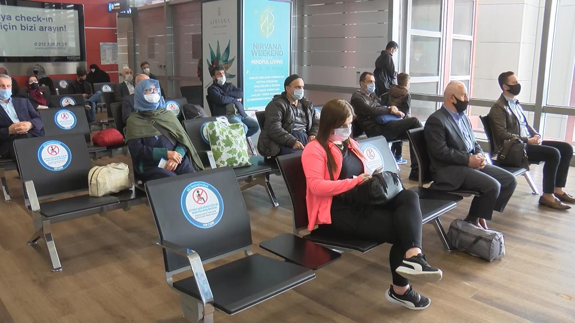 Normalleşme sürecinin iç hat seferleri başladı