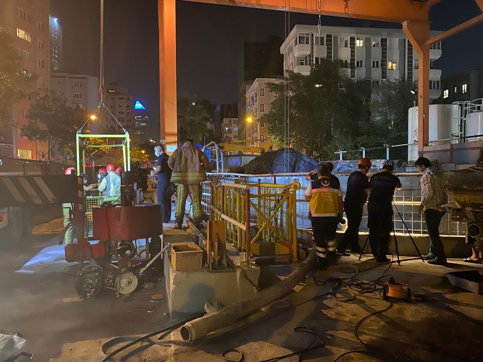 Kozyatağı metro istasyonu inşaatında kaza: 2 yaralı