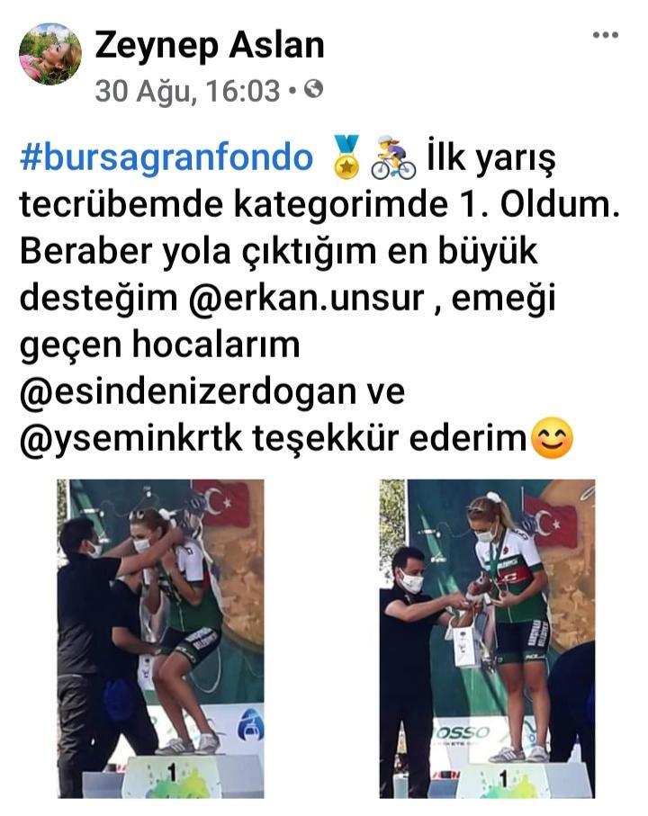 Kazada ölen bisiklet sporcusu Zeynep, son yolculuğuna uğurlandı