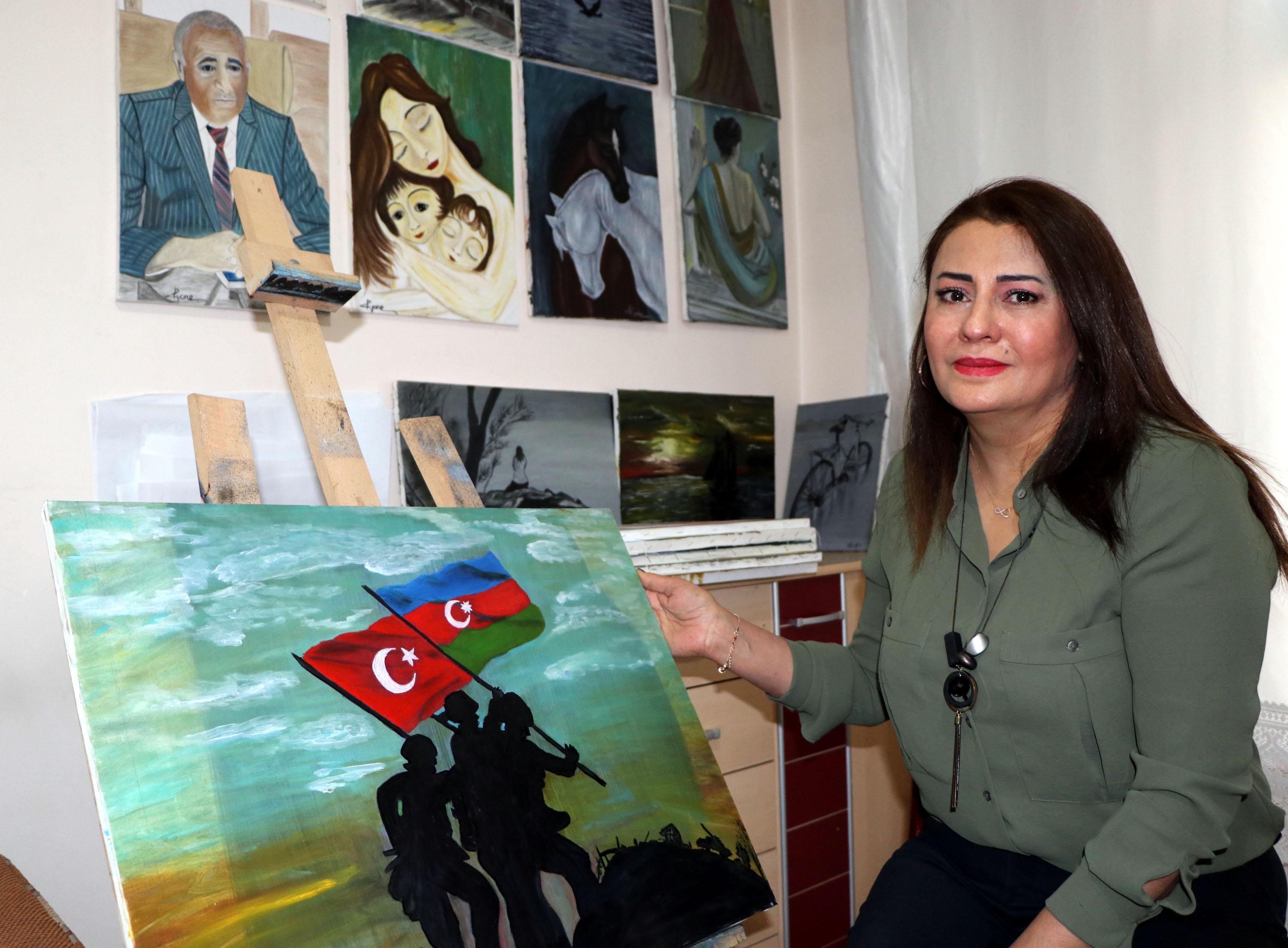 Azerbaycanın, Ermenistana karşı cephe zaferini sanata dönüştürdü