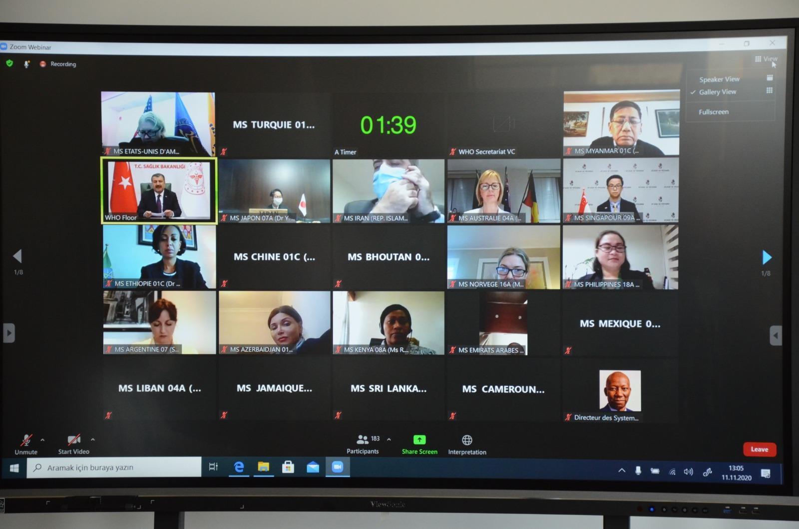 Bakan Kocanın teklifiyle, 2021 Uluslararası Sağlık Çalışanları Yılı ilan edildi