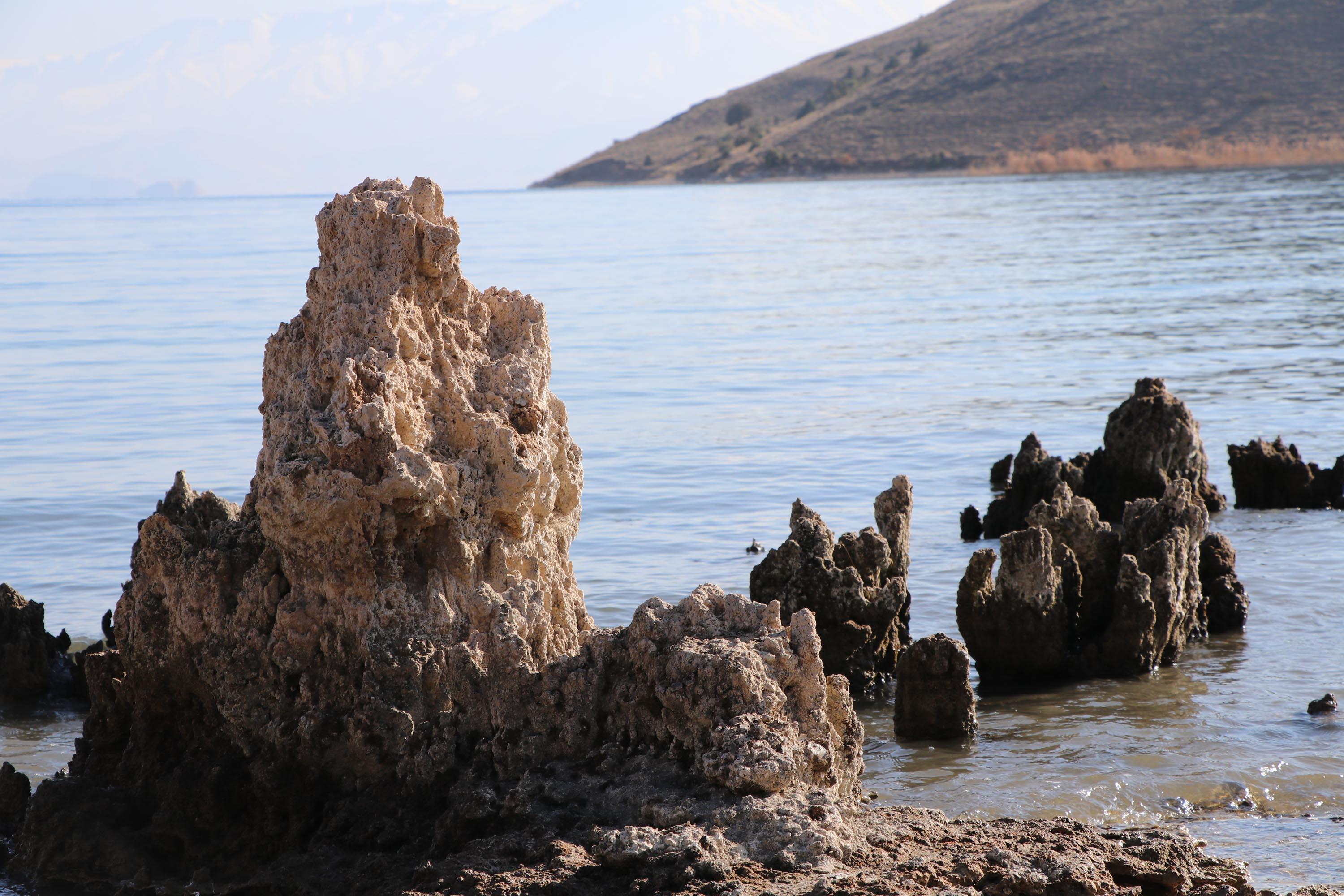 Van Gölü çekilince dünyanın en büyük mikrobiyalitleri gün yüzüne çıktı