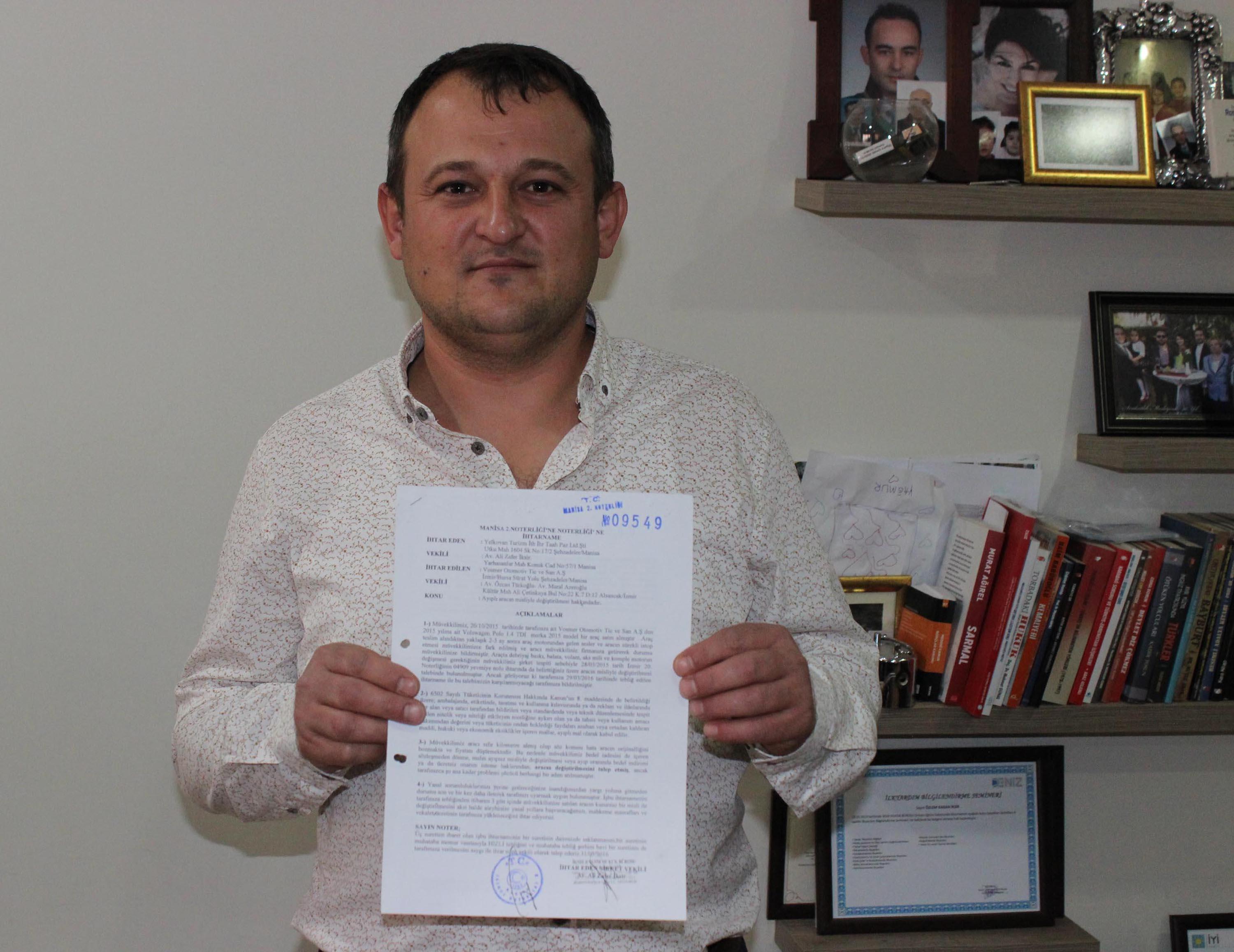 Motor arızası veren sıfır otomobilin değişimi için açtığı davayı kazandı