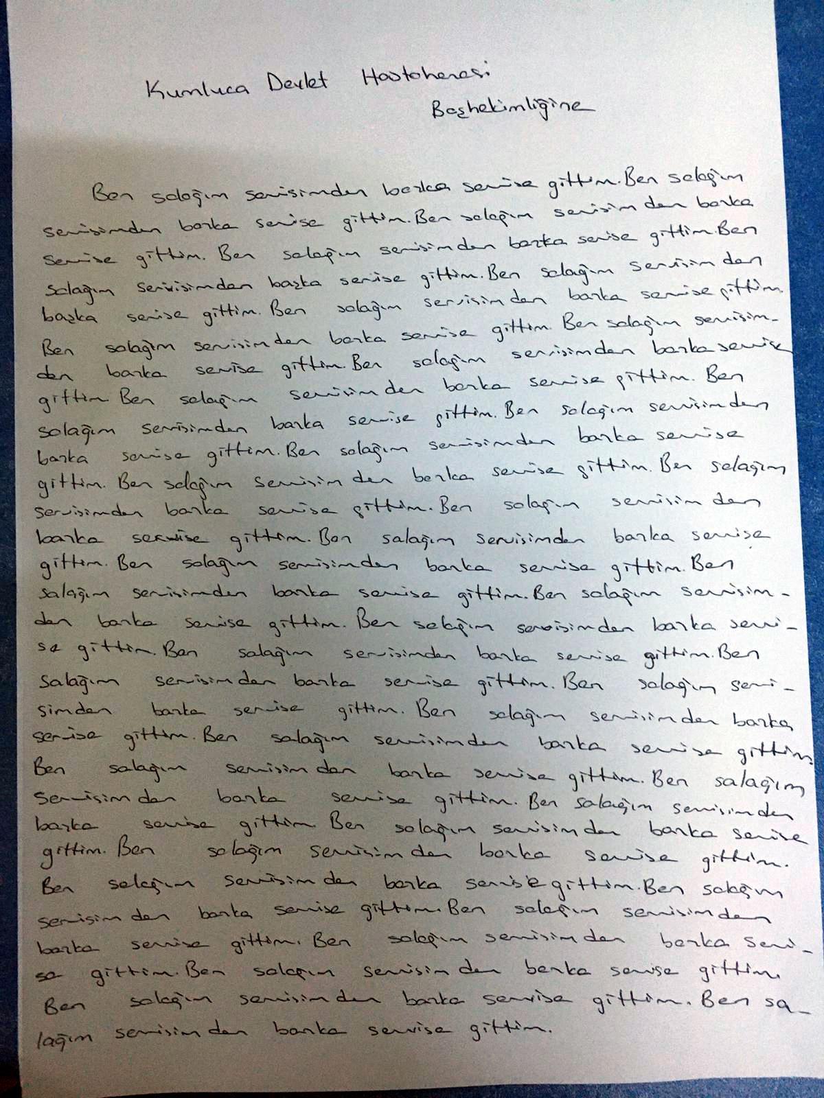 Başhekimin, hemşirelere Ben salağım yazdırdığı iddia edilmişti... Yeni gelişme