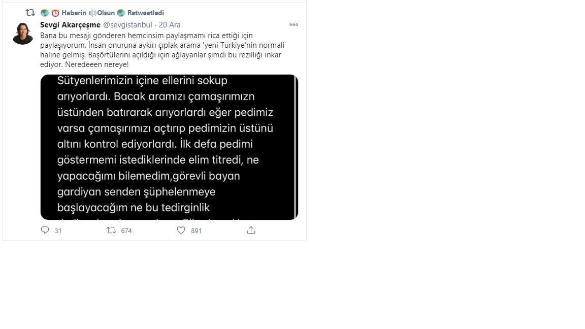 FETÖ’nün çıplak arama iddiası üzerinden yoğun kara propaganda yaptığı ortaya çıktı