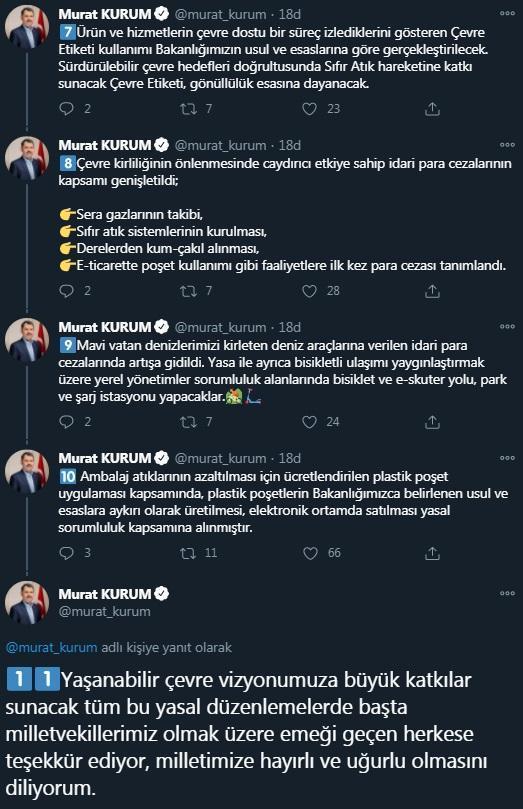 Bakan Kurum: Çevreye ilişkin düzenlemeler içeren kanun teklifi, TBMM Genel Kurulunda kabul edildi