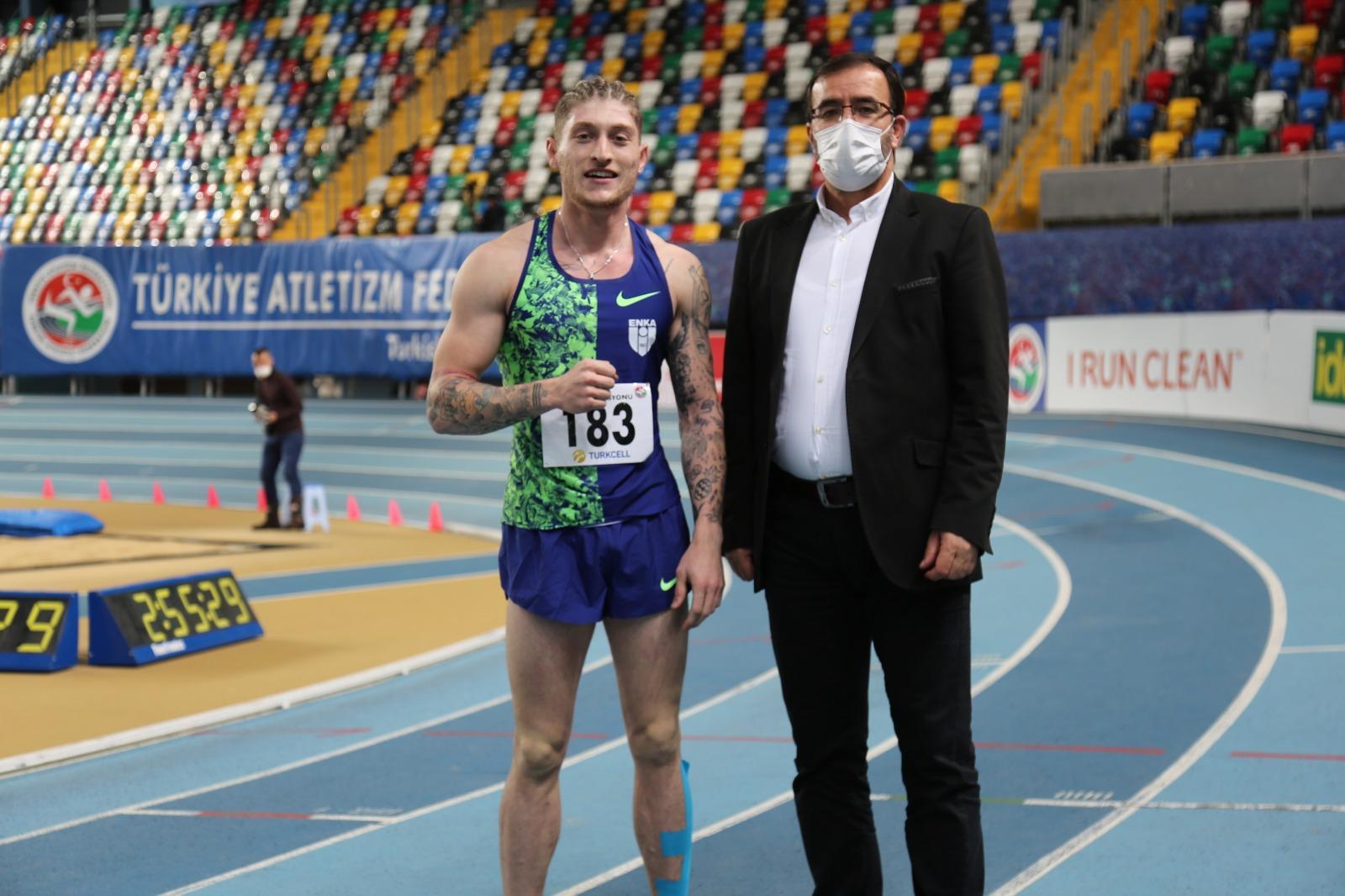 Atletizmde Salon Rekor Deneme Yarışlarında 4 yeni rekor