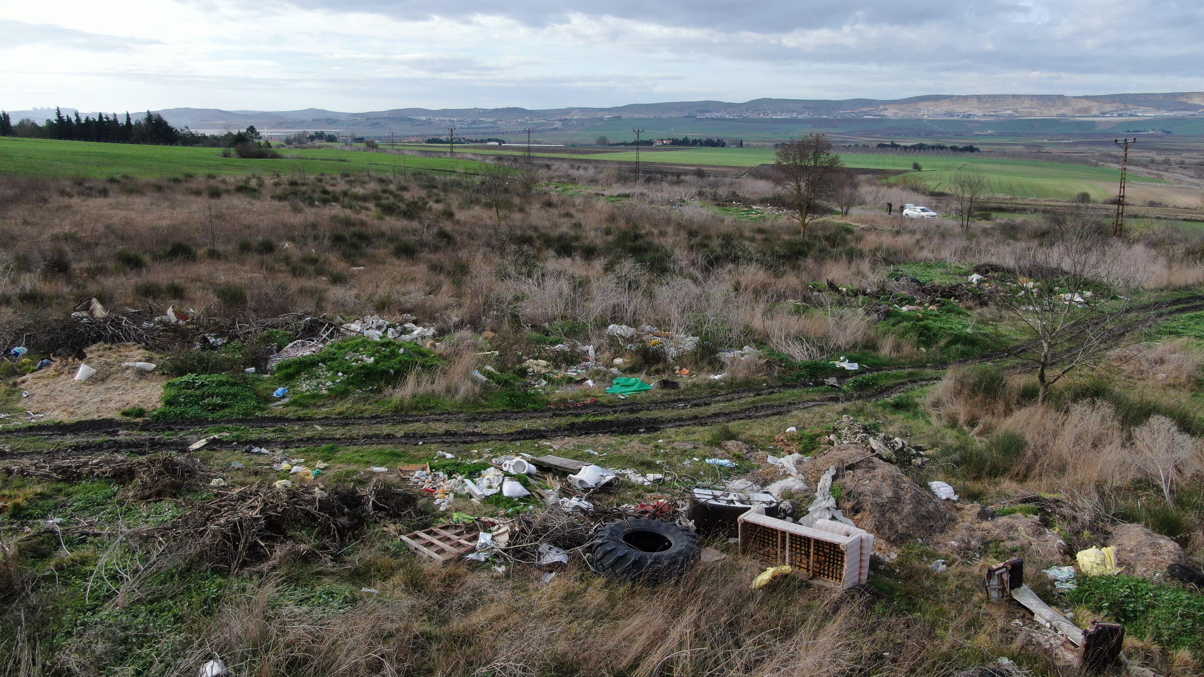 Büyükçekmece gölü havzası kaçak hafriyatla doldu