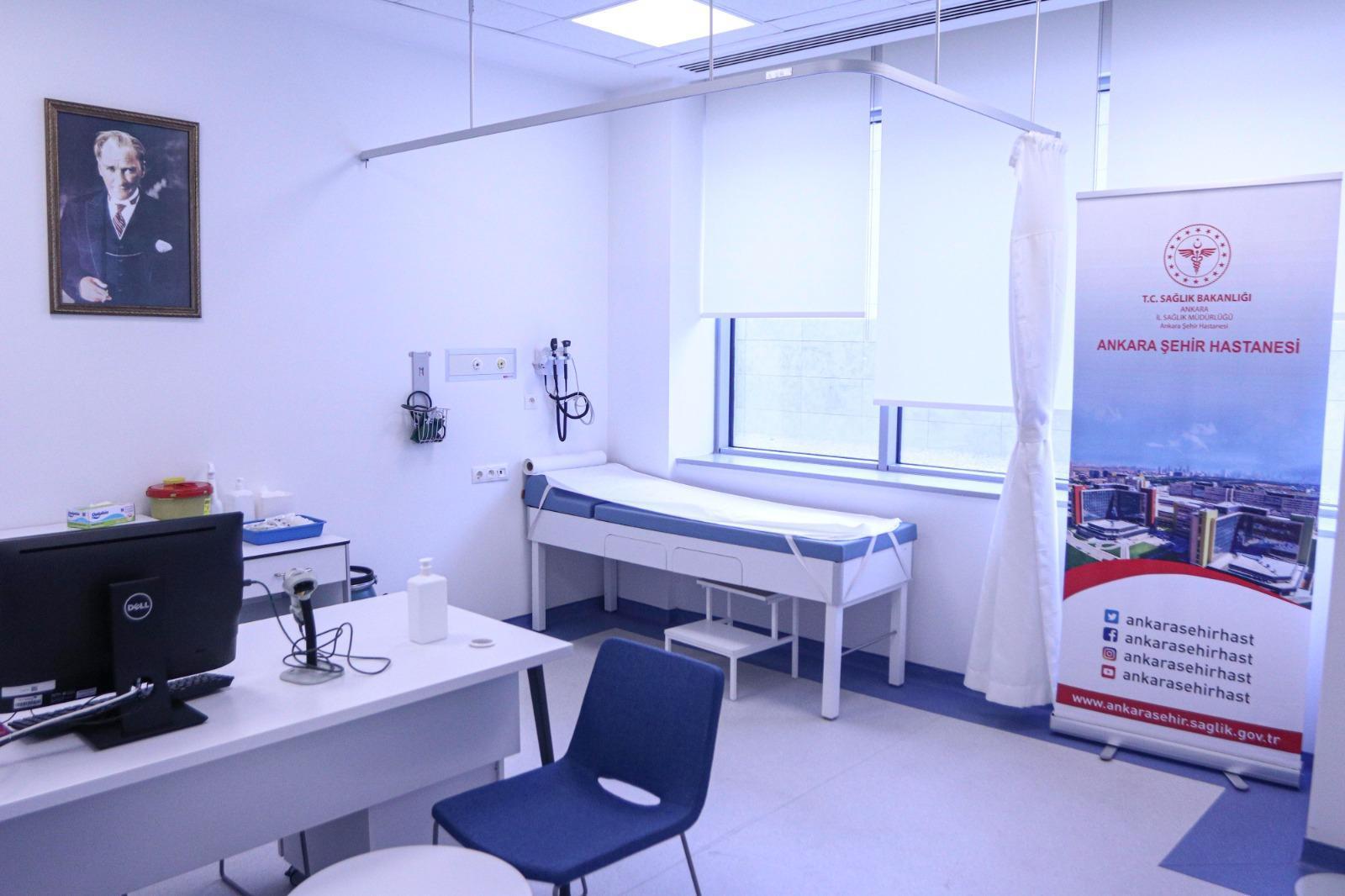 Ankara Şehir Hastanesinde 25 aşı uygulama odası oluşturuldu