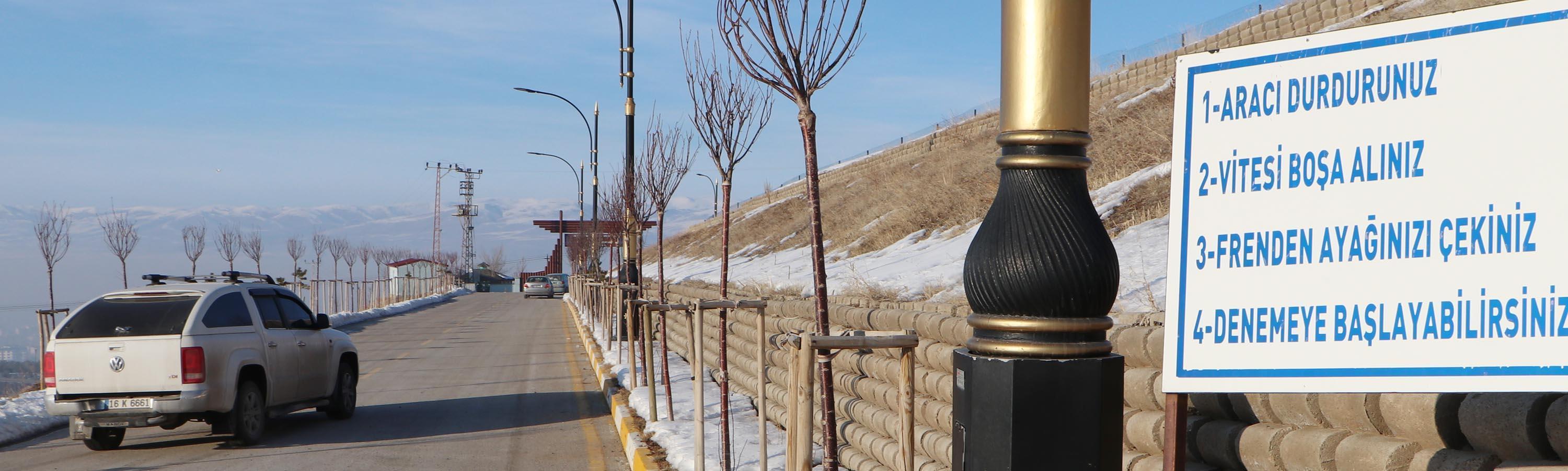 Erzurumda gizemli yol şaşırtıyor