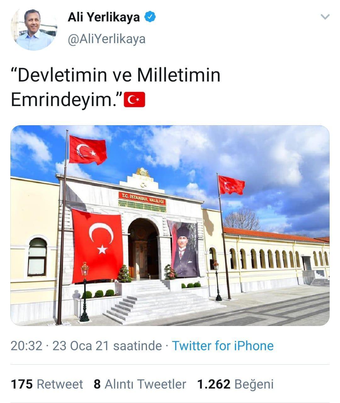 İstanbul Valisi Yerlikayadan Militan tepkisi