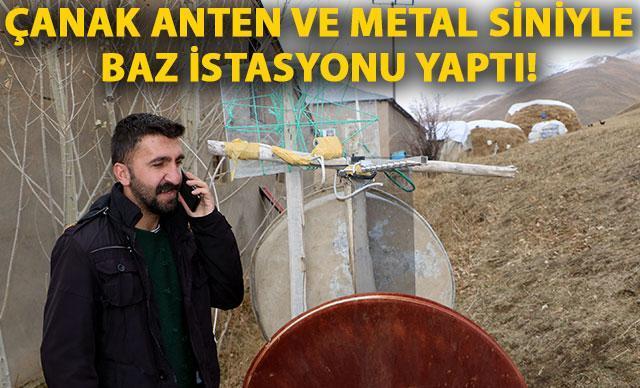 Çanak anten ve siniden baz istasyonu yapılan Hakkarinin köyüne Antalyadan destek