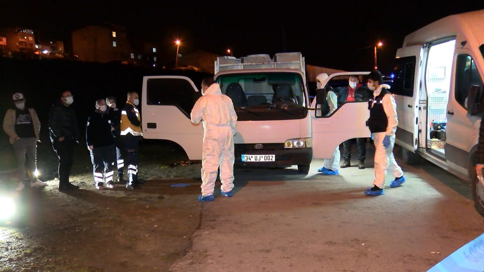 Avcılarda eşi ve eniştesini öldüren kişi Başakşehirde kamyonette ölü bulundu