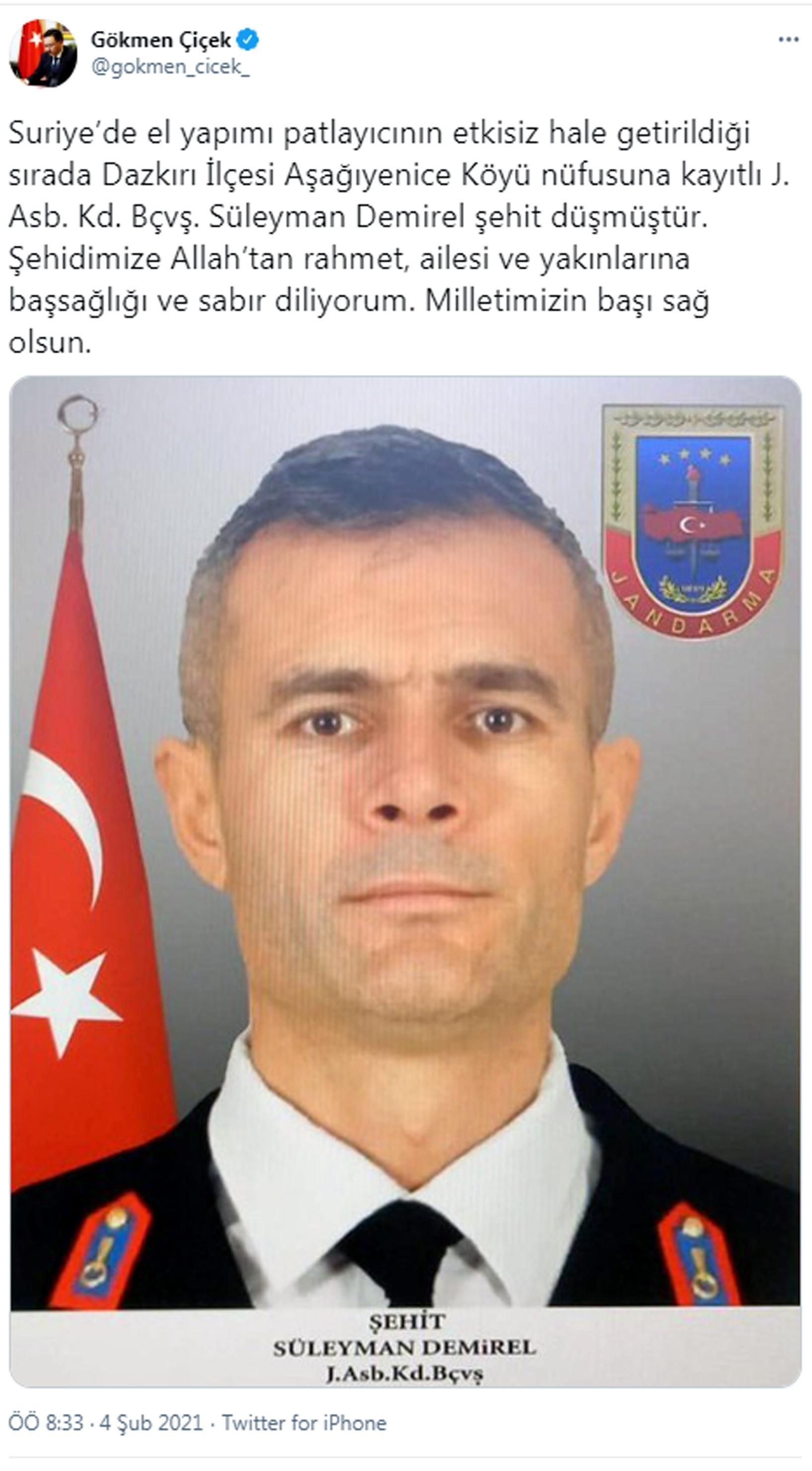 Afyonkarahisara şehit ateşi düştü