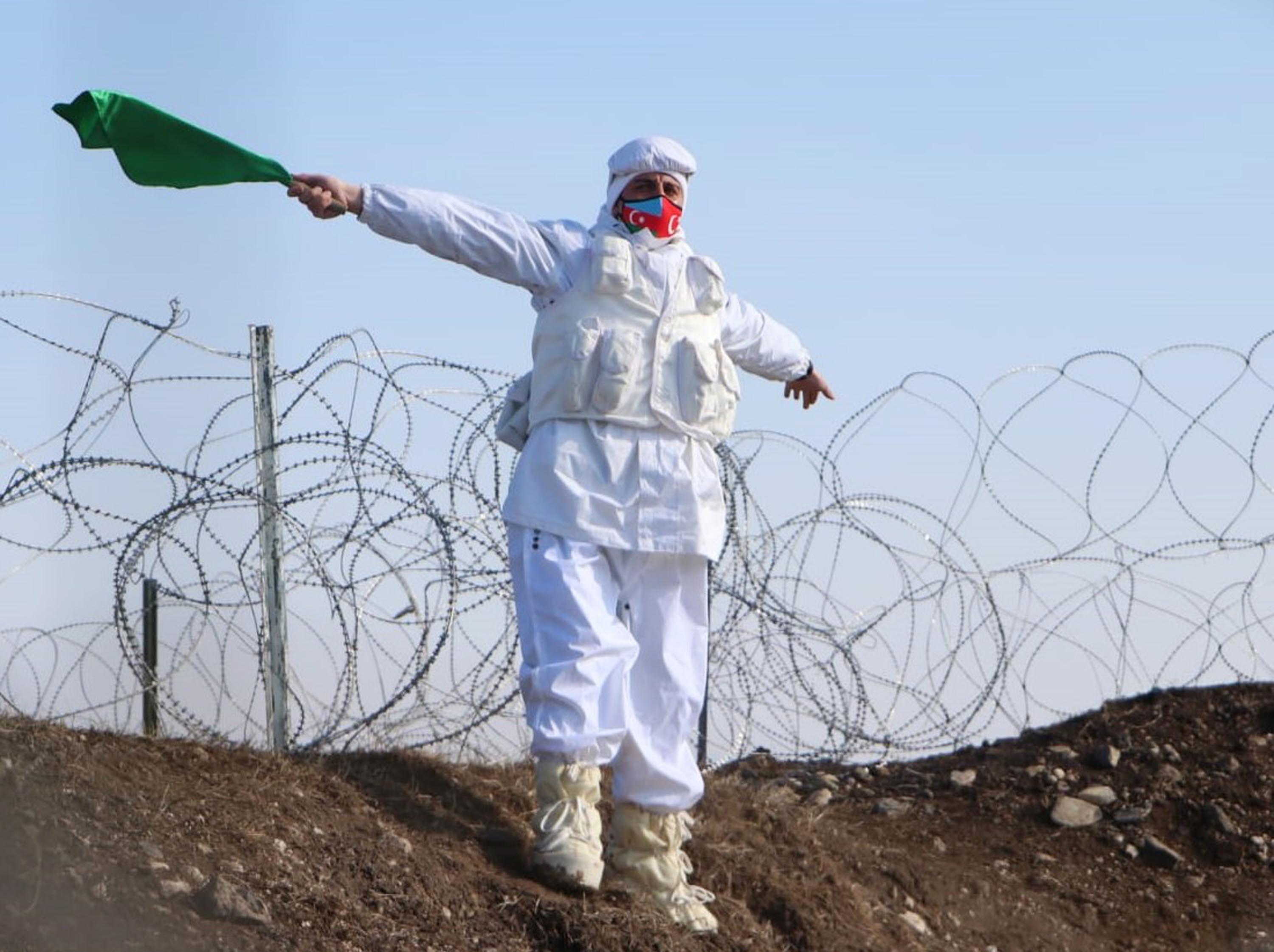 TSKdan 66sı Azerbaycan silahlı kuvvetlerinden 1268 kişilik personel ile kış tatbikatı
