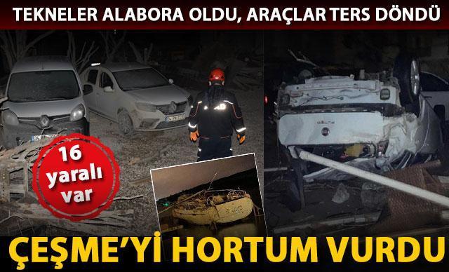 Çeşmeyi hortum, Çiğliyi dolu vurdu Felaketin boyutu gün aydınlanınca ortaya çıktı