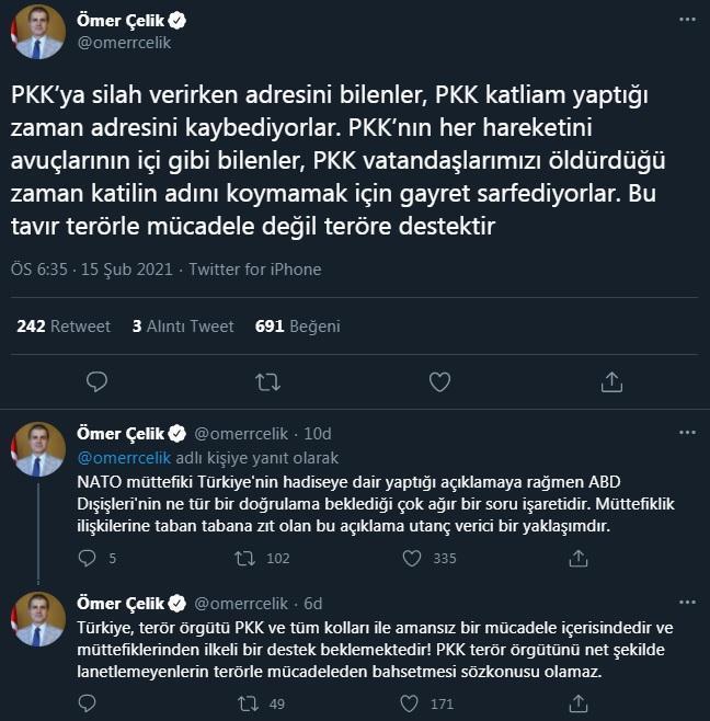 AK Parti Sözcüsü Çelikten ABDye Gara tepkisi: Utanç verici bir yaklaşımdır