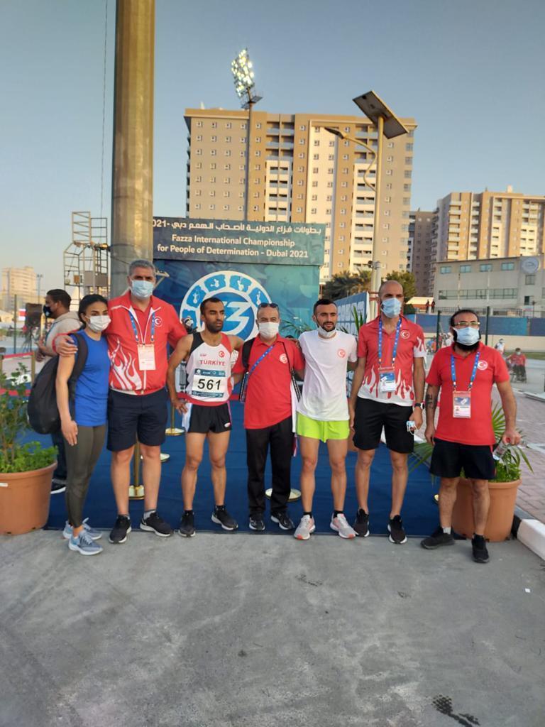 Görme engelli milli sporculardan 12nci Fazza Para-Atletizm Şampiyonasında 9 madalya