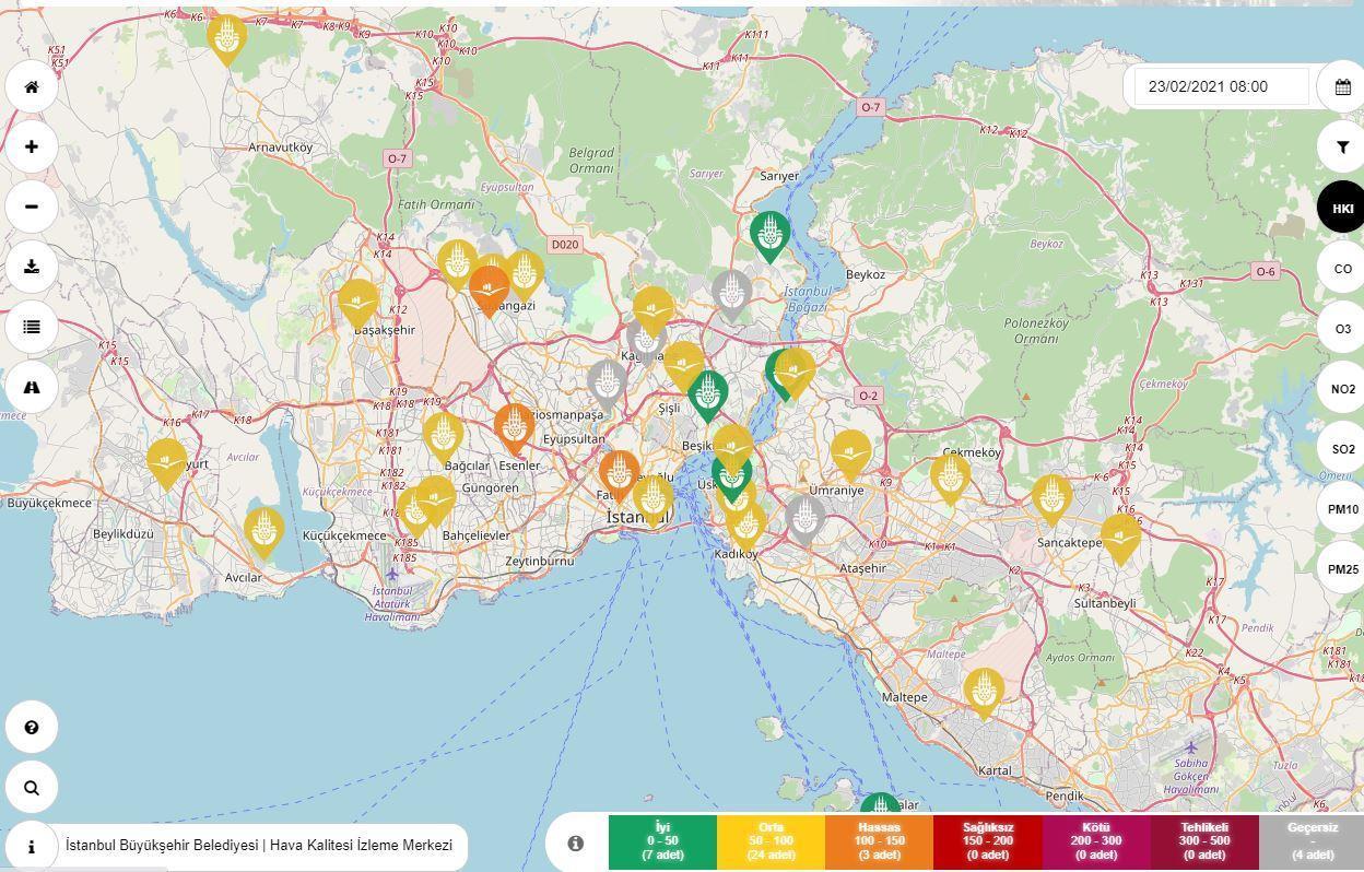 İstanbulda hava kirliliği hassas seviyeye ulaştı