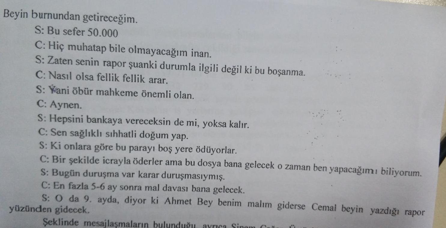 Bilirkişiye rüşvet davasında fotoğraflı delil dosyada