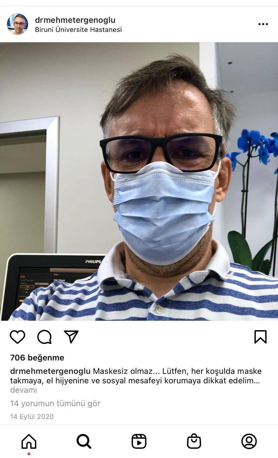 54 yaşındaki Prof. Dr. Ergenoğlu koronavirüsten öldü