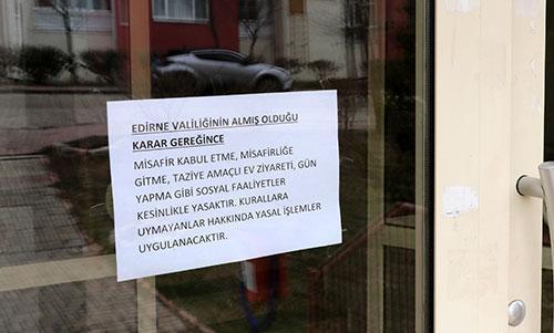 Vaka sayısı artan Keşan’da ev ziyaretleri yasaklandı