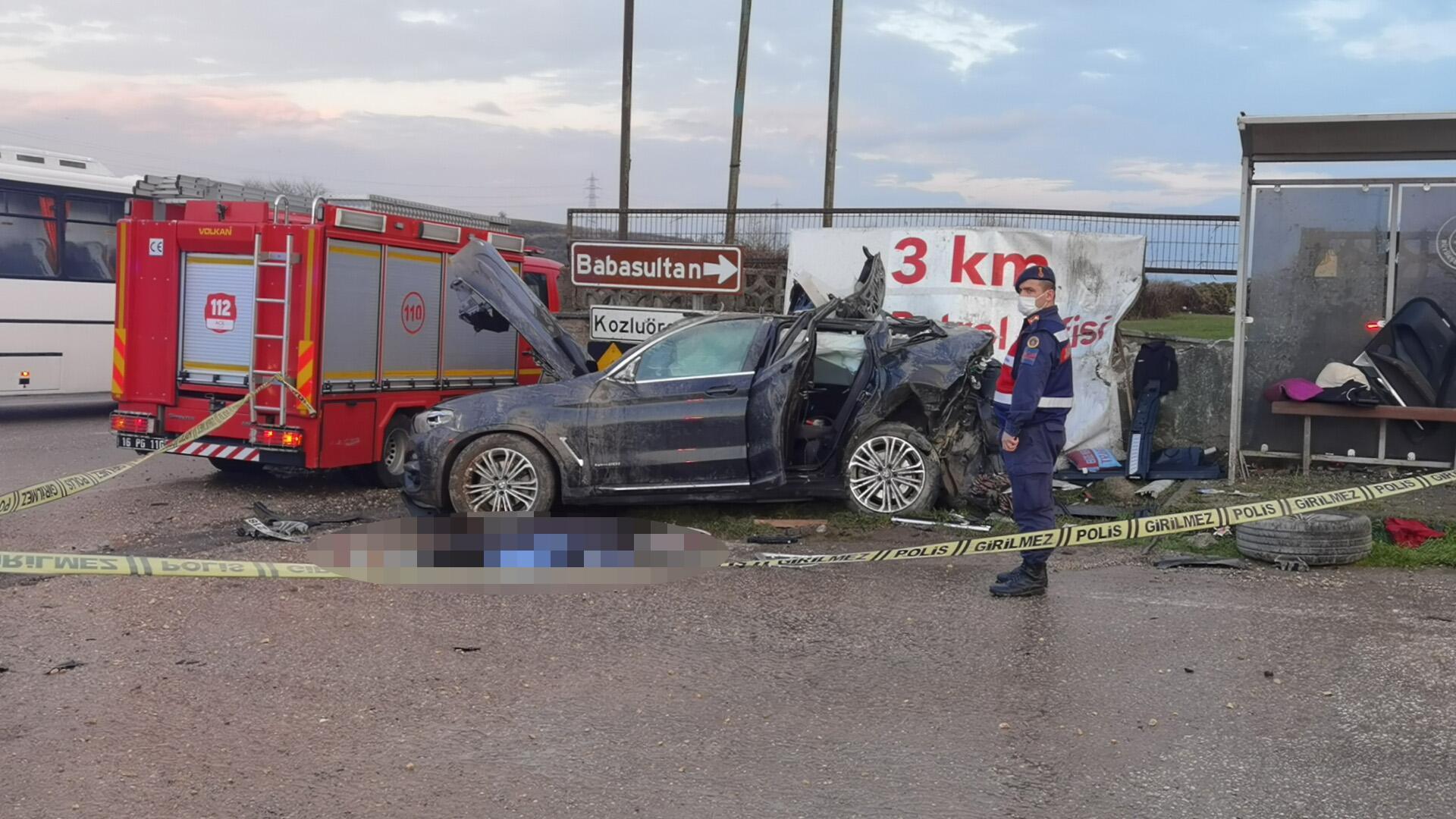 Takla atan otomobilin sürücüsü iş insanı yaşamını yitirdi