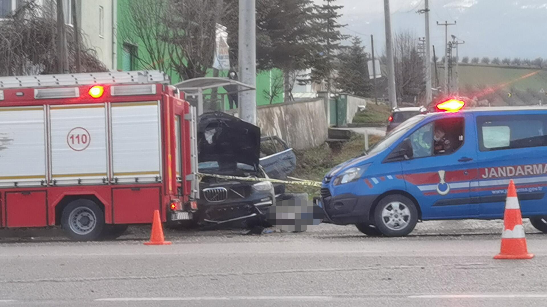 Takla atan otomobilin sürücüsü iş insanı yaşamını yitirdi