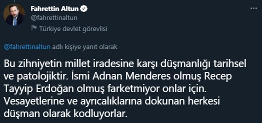 CHPli Engin Altayın Erdoğanla ilgili sözlerine çok sert tepki