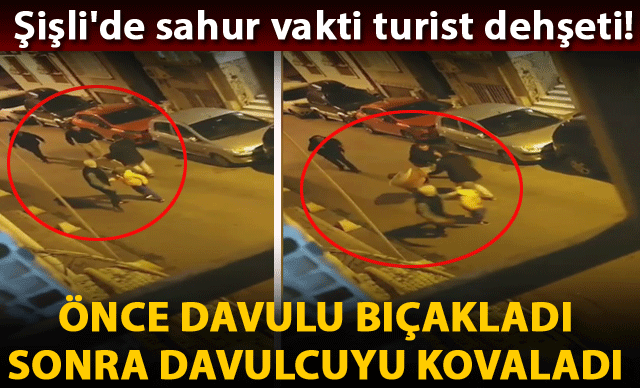 Turistin bıçakla kovaladığı davulcu: Bıçak davula gelmese kalbime gelebilirdi